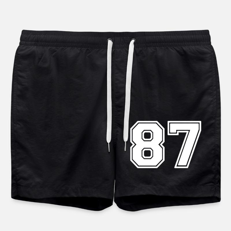 87 - Short de bain - noir
