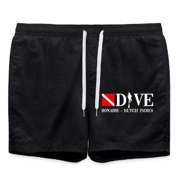 Plongée - Bonaire - Plongeur - Plongée - Indes néerlandaises - Short de bain - noir - Devant - AI Model Male 185 light (185cm)