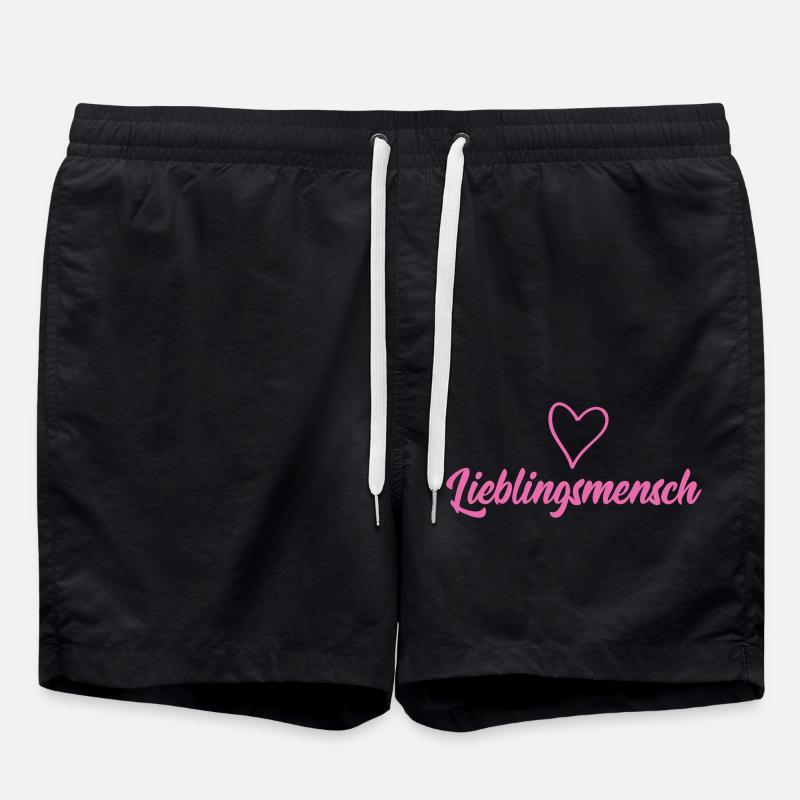 lieblingsmensch - Badeshorts - Schwarz