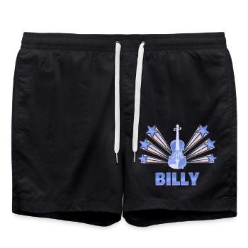 Billy as a musical instrument - Swim Trunks - black - Front - AI Model Male 185 light (185cm)