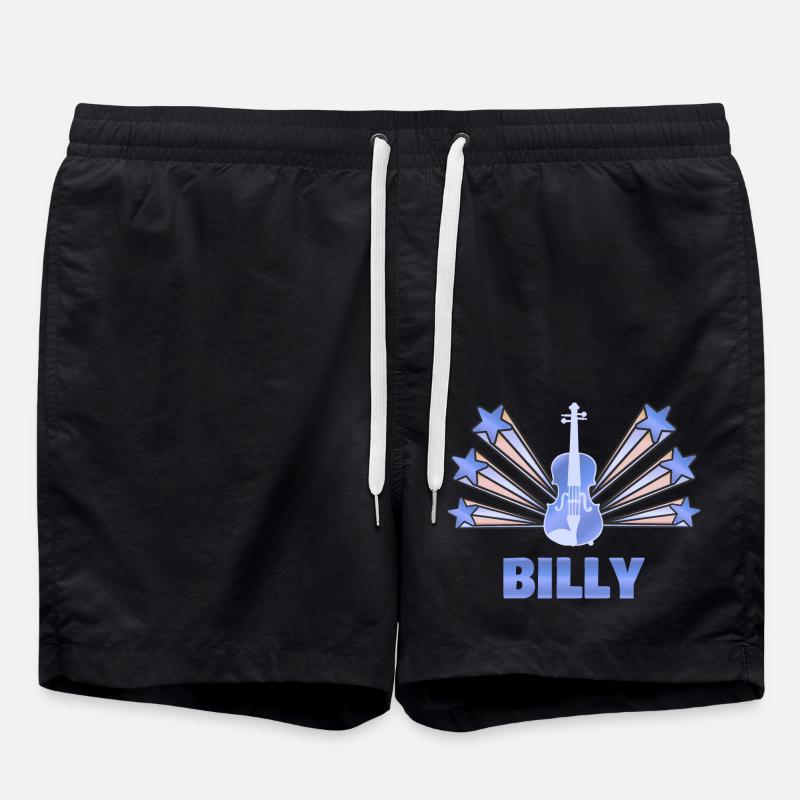 Billy als Musikinstrument - Badeshorts - Schwarz