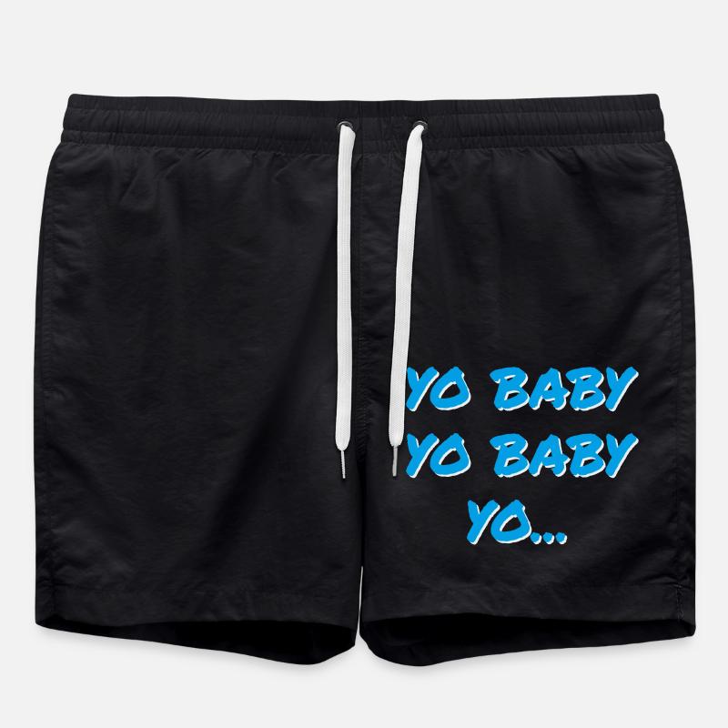 YO BABY YO BABY YO - Swim Trunks - black