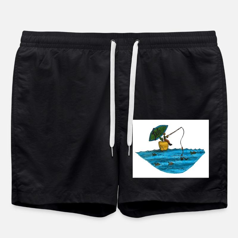 Fisch - Badeshorts - Schwarz