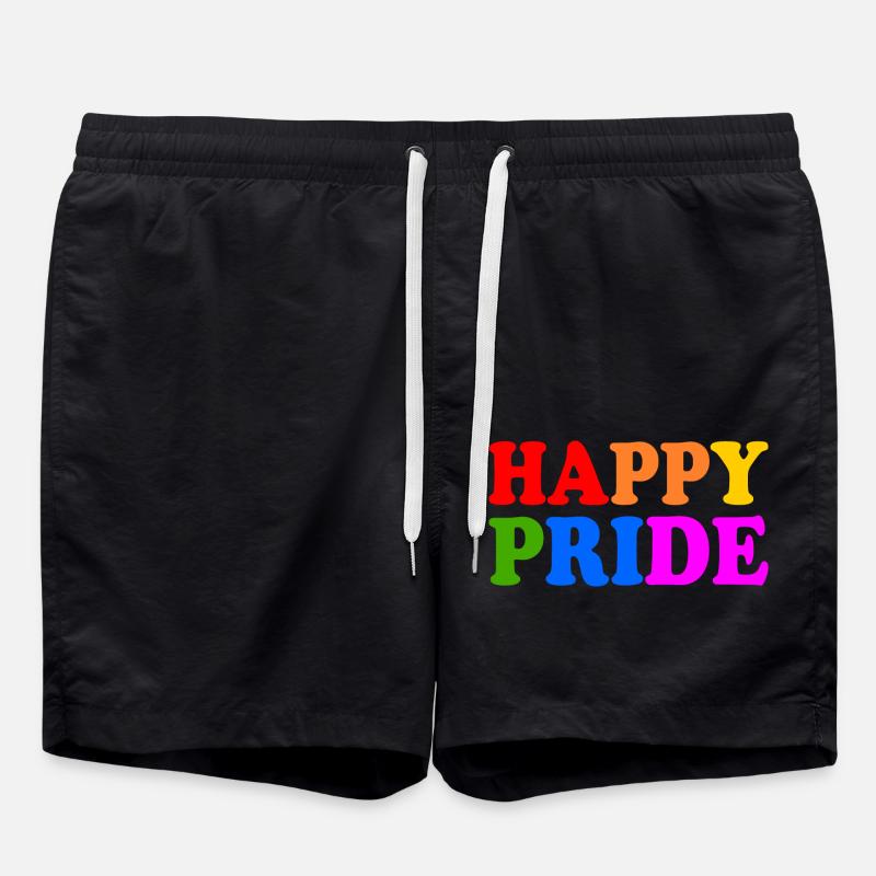 Happy pride - Short de bain - noir