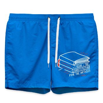 History with humor – For all article readers - Swim Trunks - cobalt blue - Front