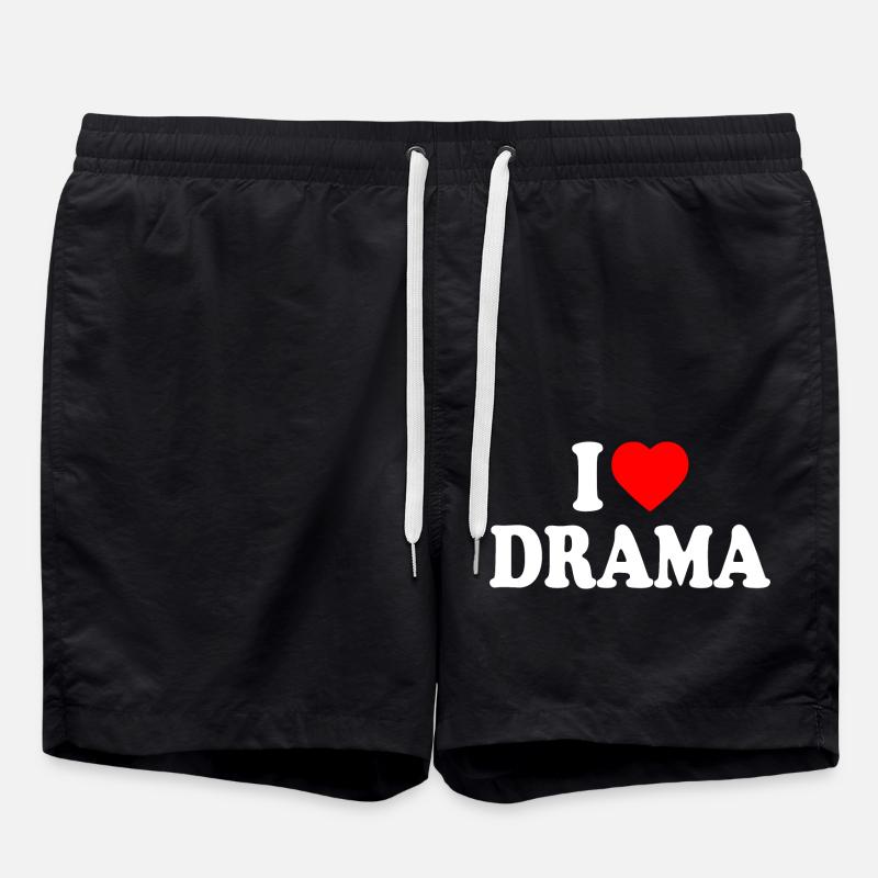 I love drama - Short de bain - noir