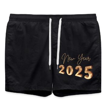 Nouvel An 2025 - Short de bain - noir - Devant - AI Model Male 185 light (185cm)