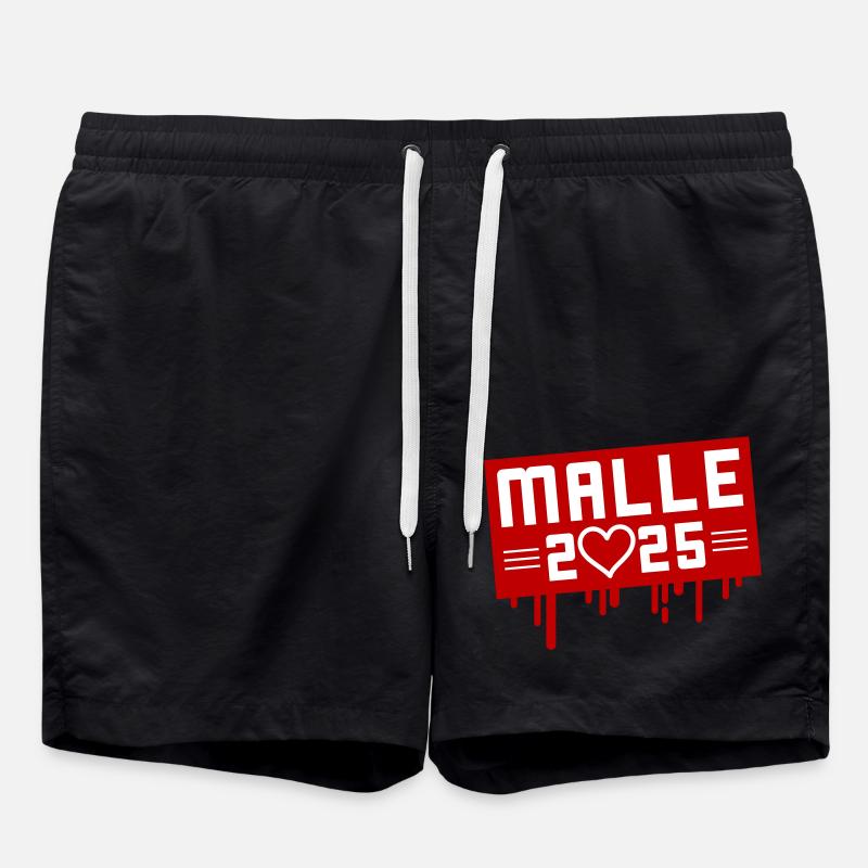 Malle 2025 Coeur - Short de bain - noir