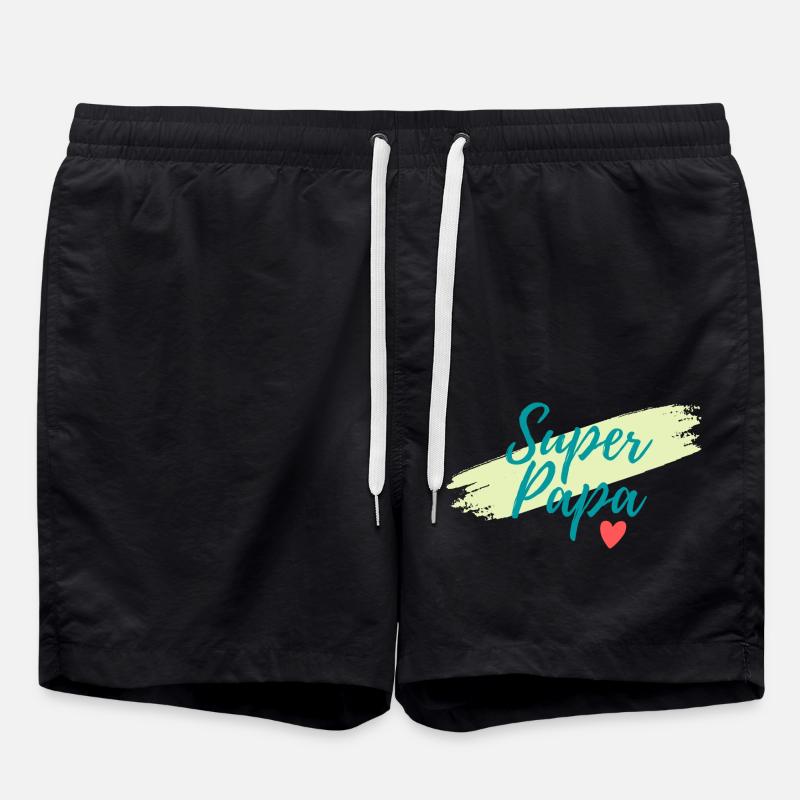 super papa - Short de bain - noir