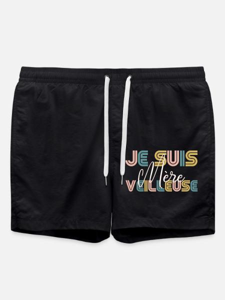Ich bin Mutter - Badeshorts - Schwarz