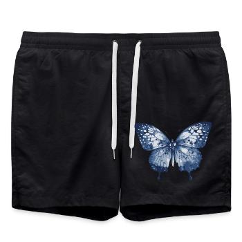Papillon Élégant Nature Motif - Short de bain - noir - Devant - AI Model Male 185 light (185cm)