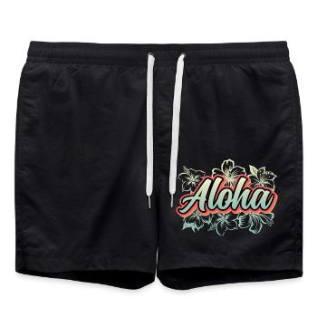 Aloha Holiday Hawaii Gift - Short de bain - noir - Devant - AI Model Male 185 light (185cm)