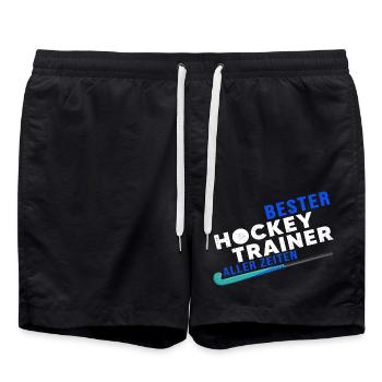Hockey Field Hockey Hockey Hockey Coach - Swim Trunks - black - Front - AI Model Male 185 light (185cm)