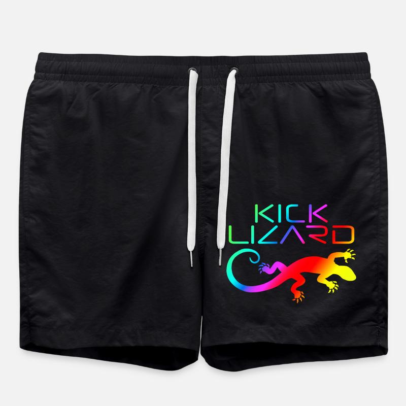KL 4000x4000 SIMPLE RAINDOW - Swim Trunks - black