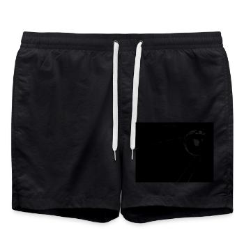 Sputnik App check - Badeshorts - Schwarz - Vorne - AI Model Male 185 light (185cm)