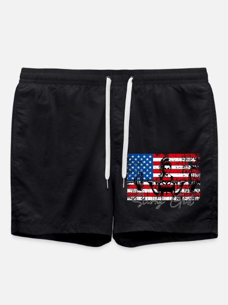 Strong Girl - Badeshorts - Schwarz