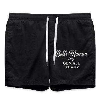 Schöne Mutter zu toll - Badeshorts - Schwarz - Vorne - AI Model Male 185 light (185cm)