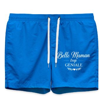 Belle maman trop geniale - Short de bain - cobalt blue - Devant