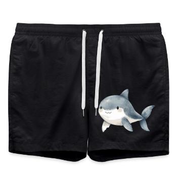 petit requin - Short de bain - noir - Devant - AI Model Male 185 light (185cm)