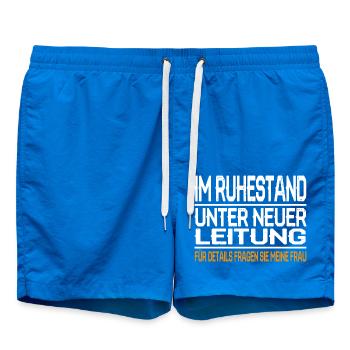 Im Ruhestand – Unter neuer Leitung - Badeshorts - Cobalt blue - Vorne