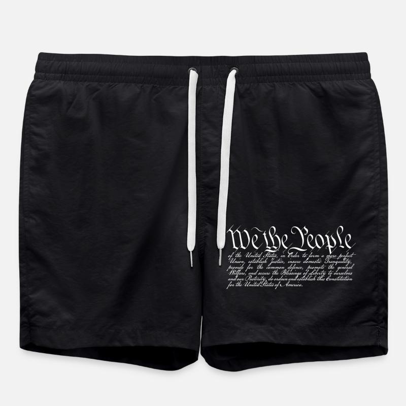 We the People - Swim Trunks - black