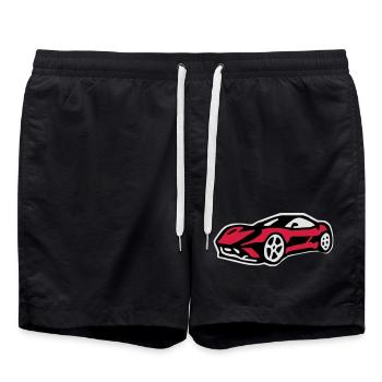 Voiture de sport ferari - Short de bain - noir - Devant - AI Model Male 185 light (185cm)