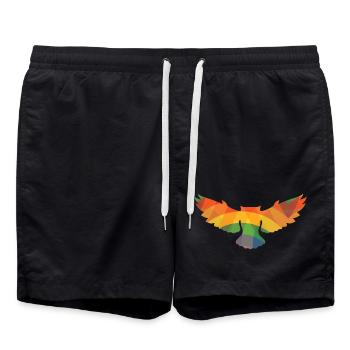 CHOUETTE couleur - Short de bain - noir - Devant - AI Model Male 185 light (185cm)