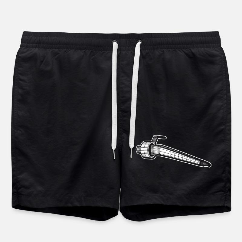 DJ-System, Djing, Needle, Turntablism - Badeshorts - Schwarz
