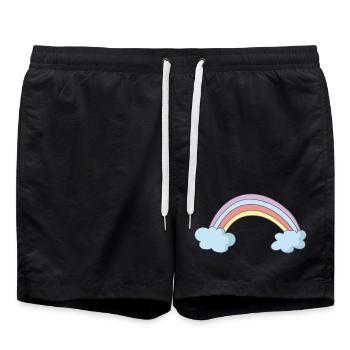 Arc-en-ciel - Short de bain - noir - Devant - AI Model Male 185 light (185cm)