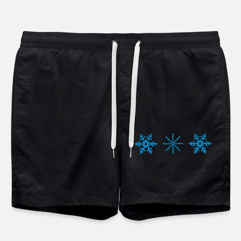 snow - Swim Trunks - black