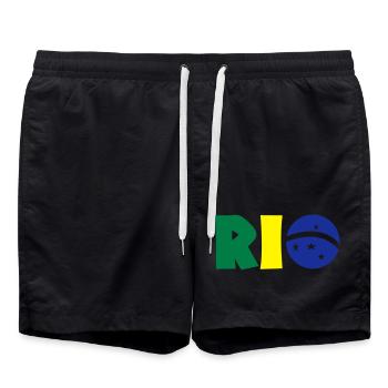 Rio - Short de bain - noir - Devant - AI Model Male 185 light (185cm)