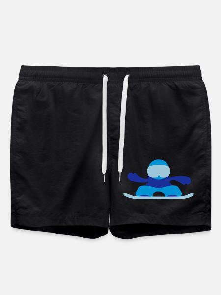 snowboarder - Swim Trunks - black