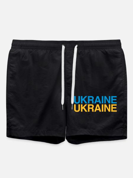 UKRAINE Drapeau ukrainien - Short de bain - noir