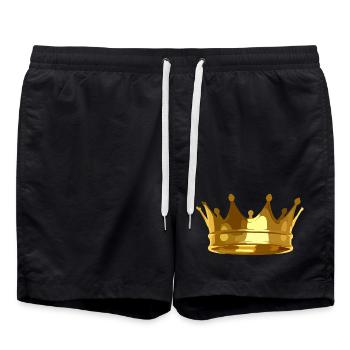 Couronne Vous êtes le Roi Roi - Short de bain - noir - Devant - AI Model Male 185 light (185cm)