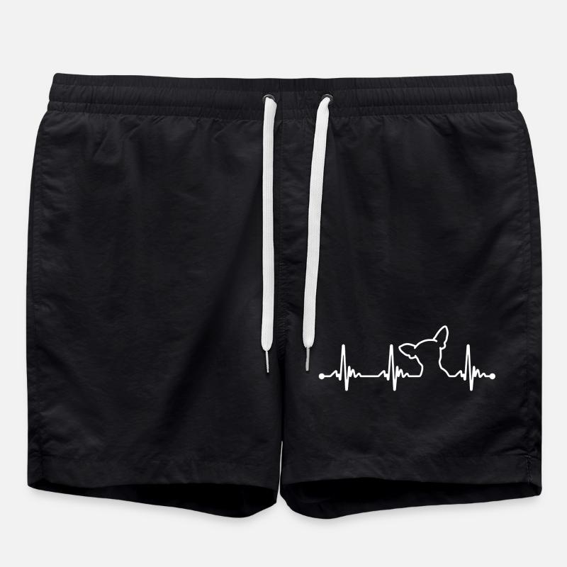 Chihuahua-Herzschlag-Hemd - Badeshorts - Schwarz