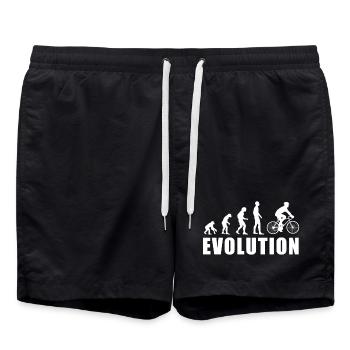 EVOLUTION Bike Cyclist Cycling Cycling Gift - Swim Trunks - black - Front - AI Model Male 185 light (185cm)