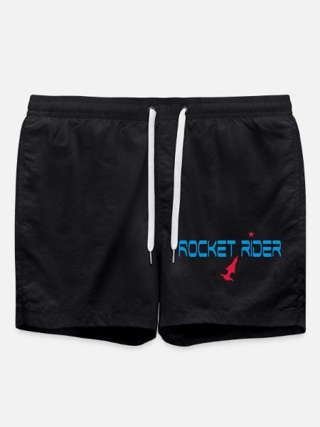 space - Swim Trunks - black