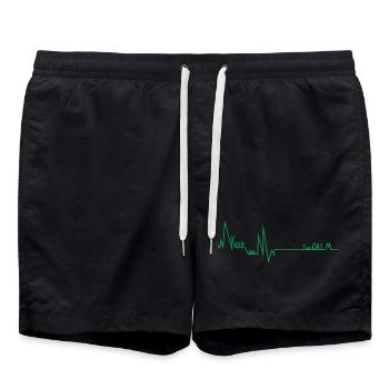 Tee-shirt d'allaitement - Short de bain - noir - Devant - AI Model Male 185 light (185cm)