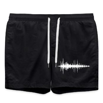 Chemise de battement de coeur Audio Engineer - Short de bain - noir - Devant - AI Model Male 185 light (185cm)