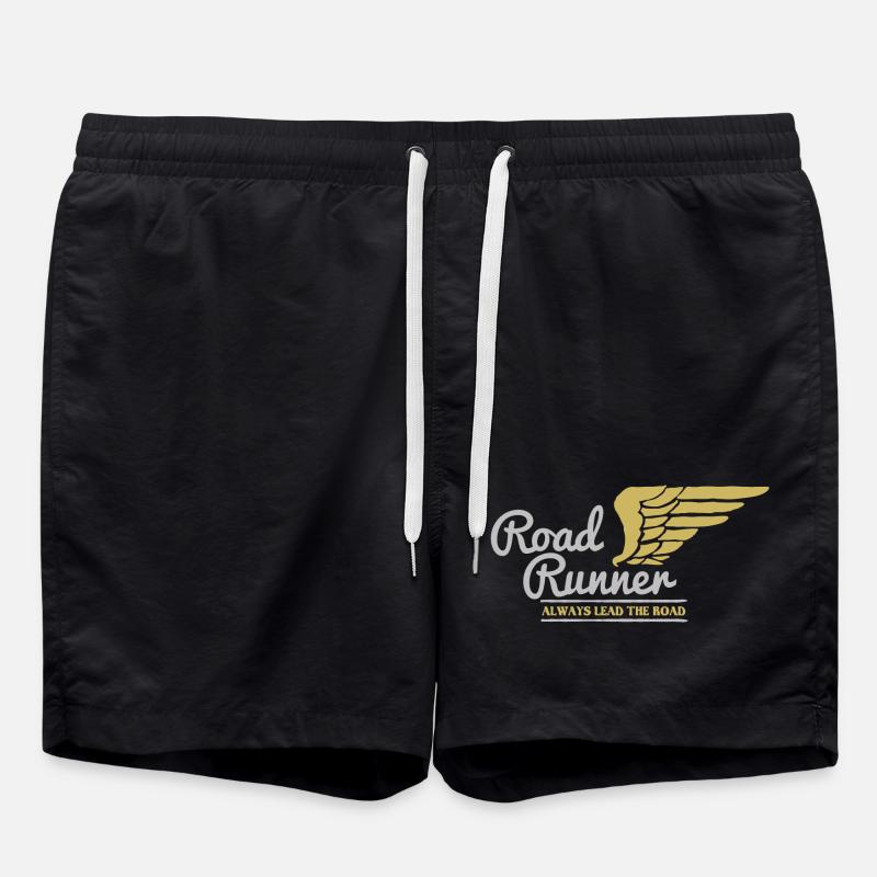 Biker Bild - Badeshorts - Schwarz