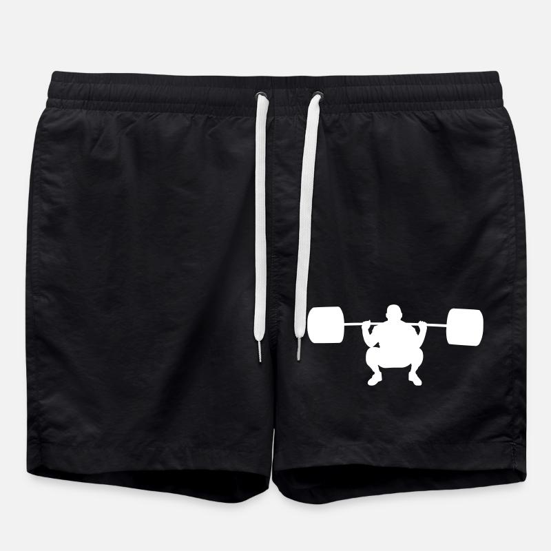 Gewichtheber - Badeshorts - Schwarz