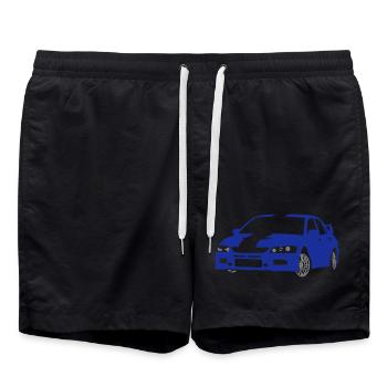 Sport car - Short de bain - noir - Devant - AI Model Male 185 light (185cm)