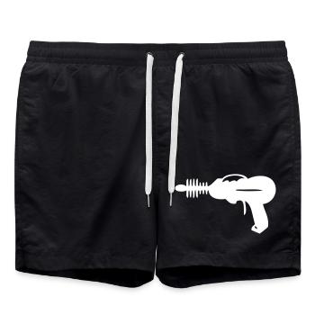 à faisceau - Pistolet laser - Laser - Short de bain - noir - Devant - AI Model Male 185 light (185cm)