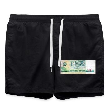20 mark der ddr - Short de bain - noir - Devant - AI Model Male 185 light (185cm)