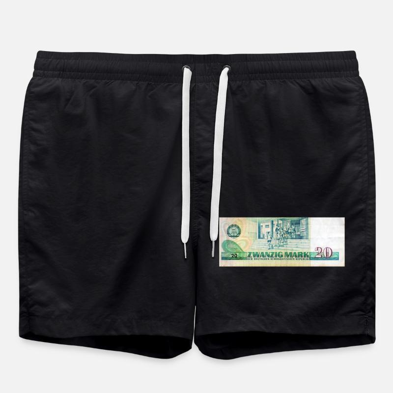 20 mark der ddr - Badeshorts - Schwarz