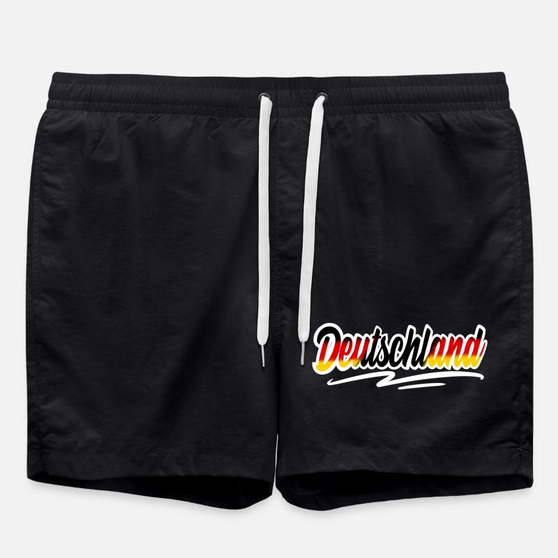 Deutschland - Badeshorts - Schwarz