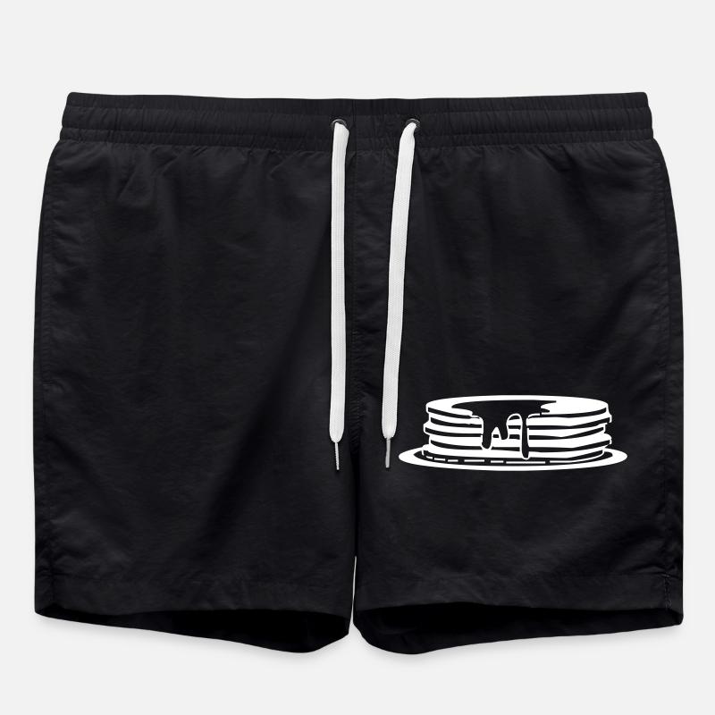 Pfannkuchen - Badeshorts - Schwarz