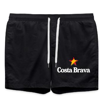 Stars of Spain - Costa Brava - Badeshorts - Schwarz - Vorne - AI Model Male 185 light (185cm)