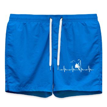 Mountaineering and Climbing Heartbeat for Climbers - Swim Trunks - cobalt blue - Front