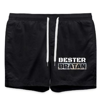 Meilleur copain de Bratan, Digga - Short de bain - noir - Devant - AI Model Male 185 light (185cm)